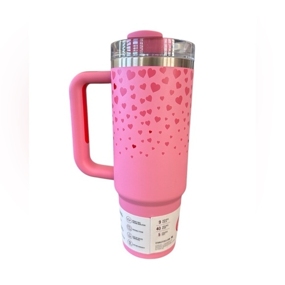 Target Stanley 30oz Stainless Steel H2.0 Flowstate Quencher Tumbler Sweet Hearts - Picture 5 of 8